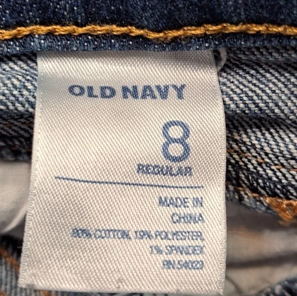 Old Navy Women's Boot Cut Blue Jeans Size 8 - Picture 4 of 4